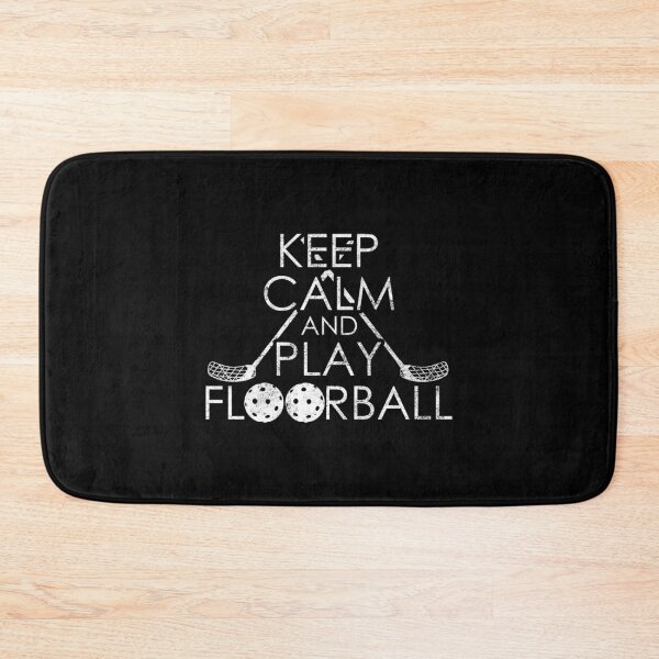 Item preview, Keep Calm and play Floorball Unihockey Salibandy designed and sold by NeXore.