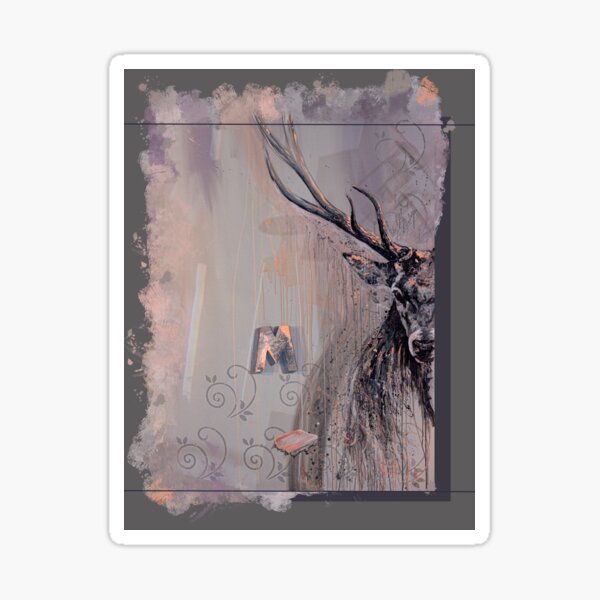 Majestic - A Stag`s Poem Sticker