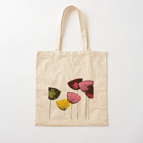 poppies Cotton Tote Bag