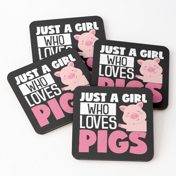 Item preview, Just A Girl Who Loves Pigs, Funny Gift designed and sold by SlinkyDesigns.