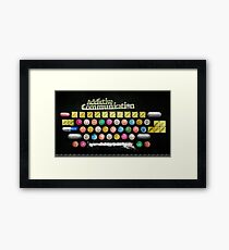 Addictive Communication Framed Print