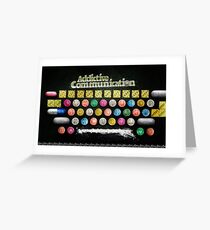 Addictive Communication Greeting Card