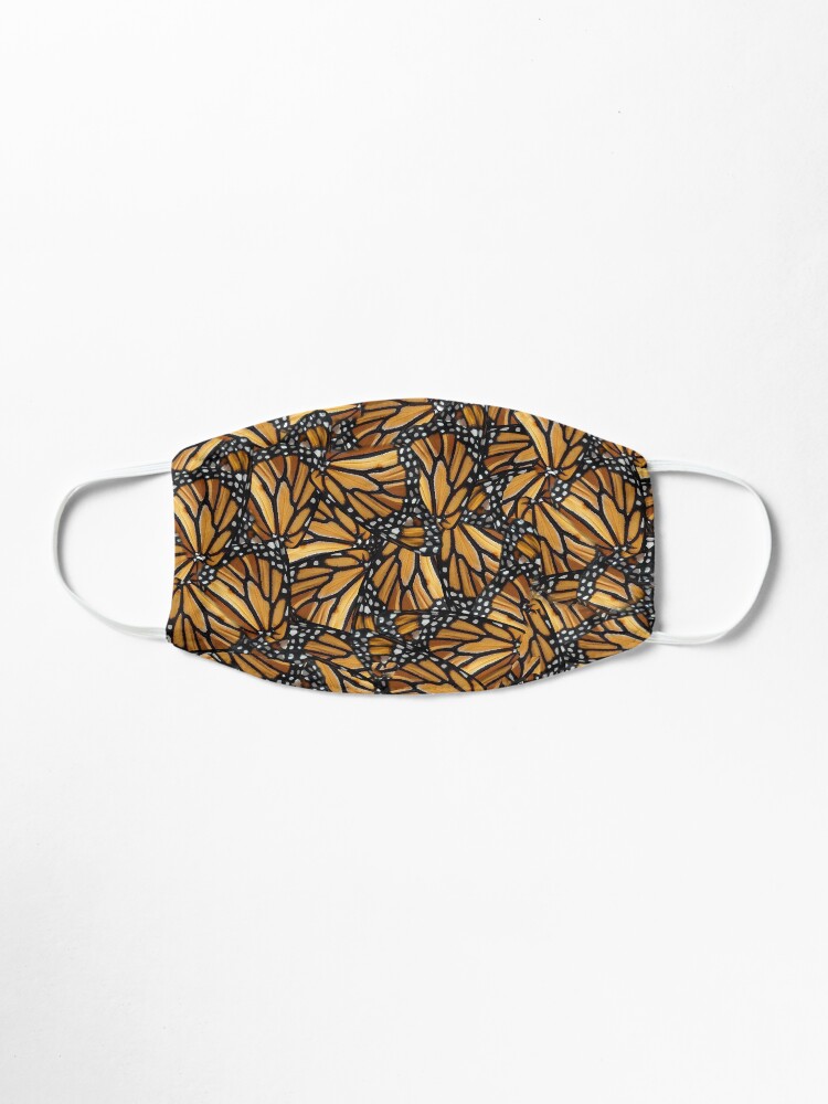 Alternate view of Monarch Butterfly Wing Mosaic Pattern Mask