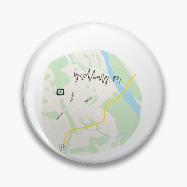 Item preview, lynchburg map sticker designed and sold by gretalohse.