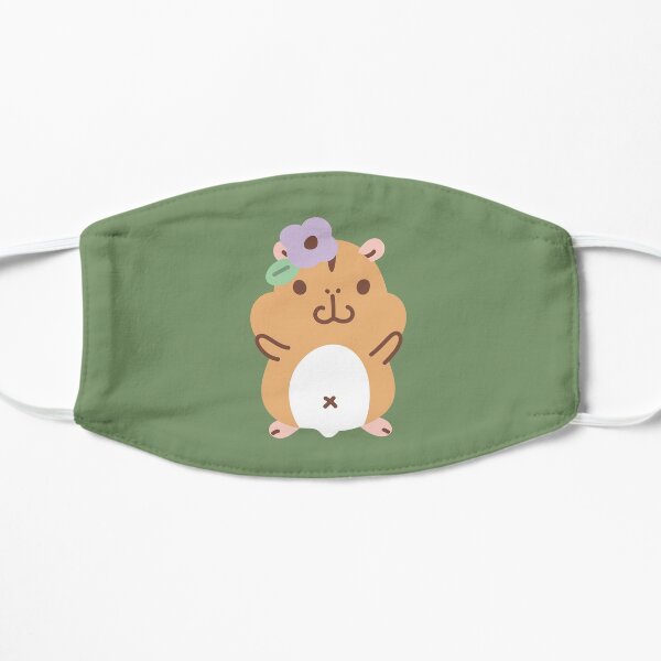 Hamsters and flowers Pattern Mask