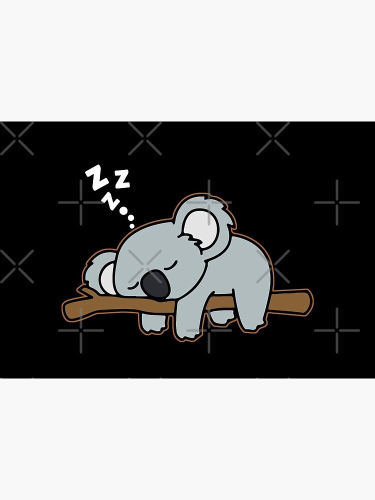 Cute Lazy Koala Bear Napping Funny Gift for Zoo Animal Lover Mothers Day Gift by khaledokov