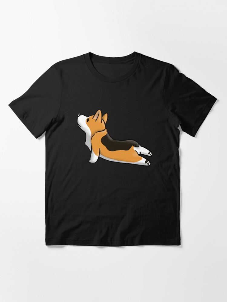 Alternate view of Corgi Yoga Pose Essential T-Shirt