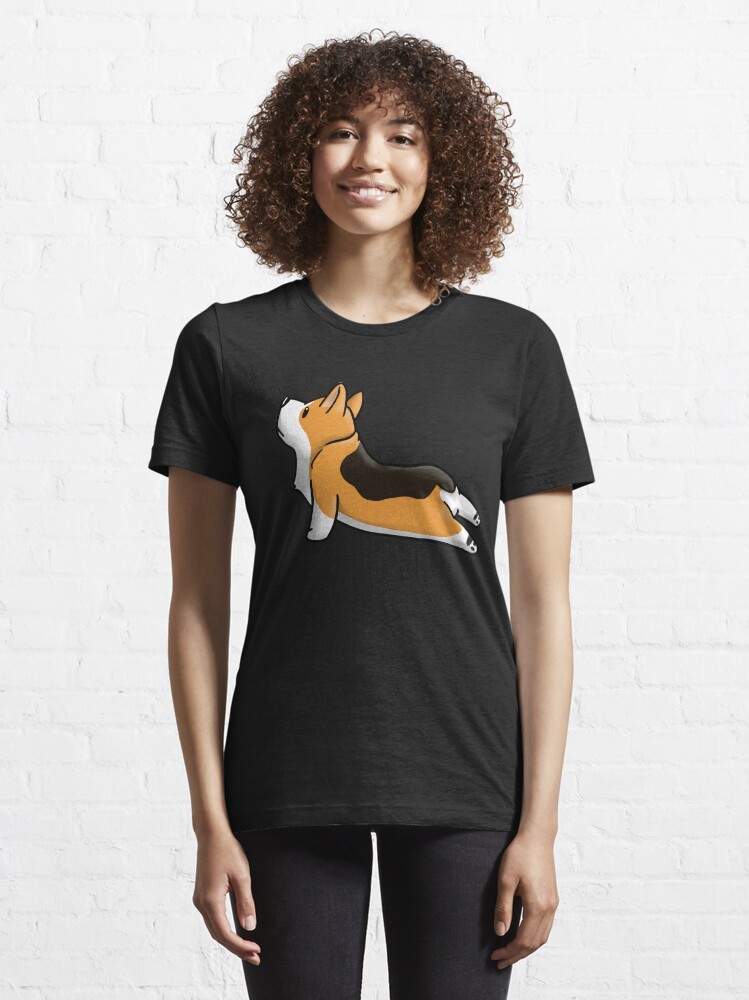 Alternate view of Corgi Yoga Pose Essential T-Shirt
