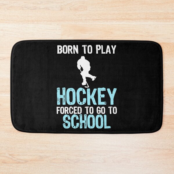 Item preview, Born To Play Hockey Forced To Go To School Gift designed and sold by haselshirt.