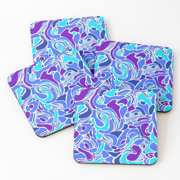 Aperçu de l'œuvre Motif de marbre bleu et violet créée et vendue par yougalore.