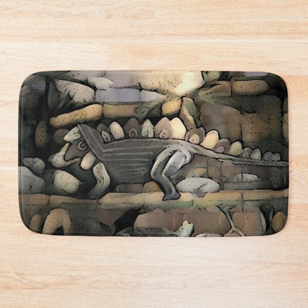 Item preview, STONE STYLIZED DINOSAUR IN SEPIA TONES OF YELLOW, BROWN AND GREYS designed and sold by Artistree.