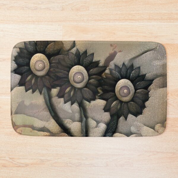 Item preview, STONE FLOWER ARTWORK - NUETRAL SHADES IN BROWNS AND CREAMS AND GREY  designed and sold by Artistree.