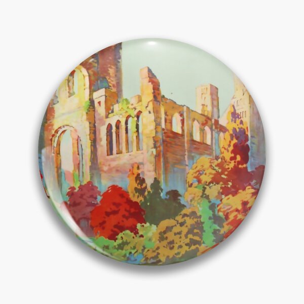 Item preview, Abbaye de Jumieges vintage travel poster designed and sold by stickart-marek.