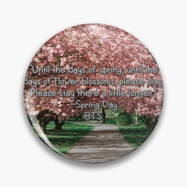 Item preview, "Spring Day" Lyrics by BTS designed and sold by myyoongiverse.