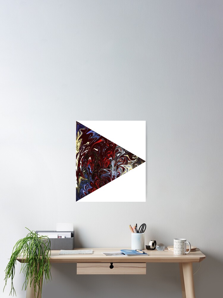 Thumbnail 2 of 3, Poster, ABSTRACT PLAY BUTTON designed and sold by GINTART.