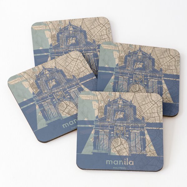 Item preview, Map + Silhouette | Manila designed and sold by CPTVDesign.