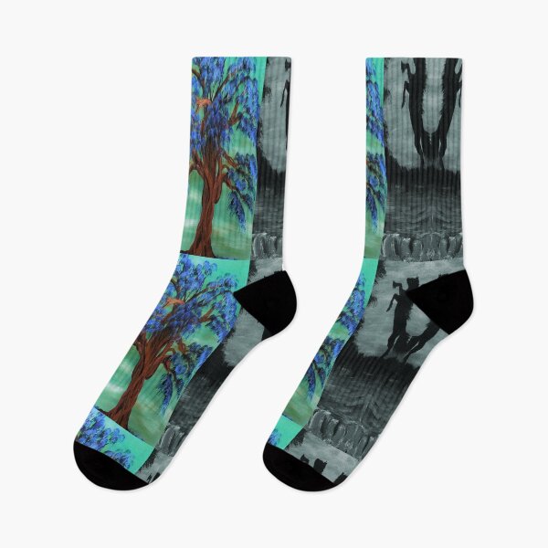 Item preview, Shadow horse and blue tree designed and sold by Deanne-Bossell.