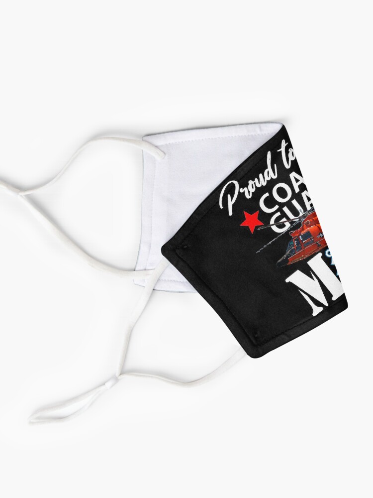 Alternate view of Proud To Be A Coast Guard Mom Design Mask