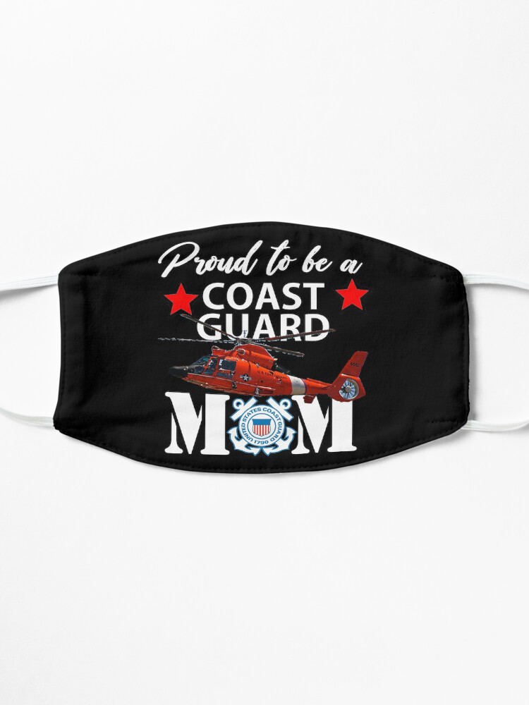 Alternate view of Proud To Be A Coast Guard Mom Design Mask