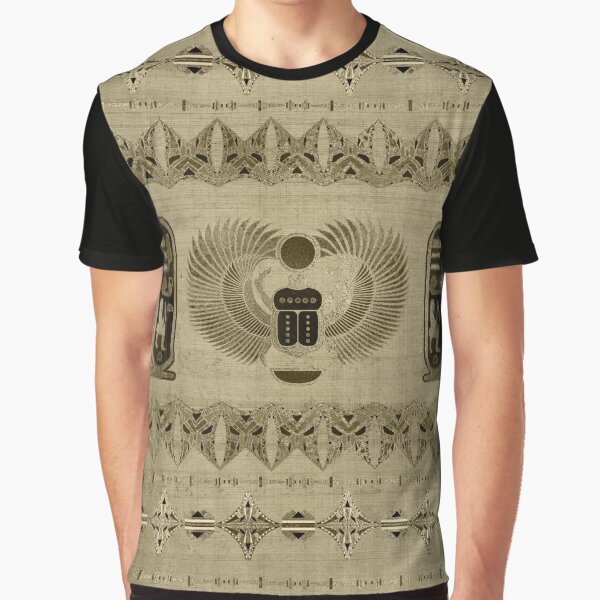 Ancient Egyptian Holy Scarab Beetle Spiritual Short Sleeve T-Shirt Tees Tshirts 