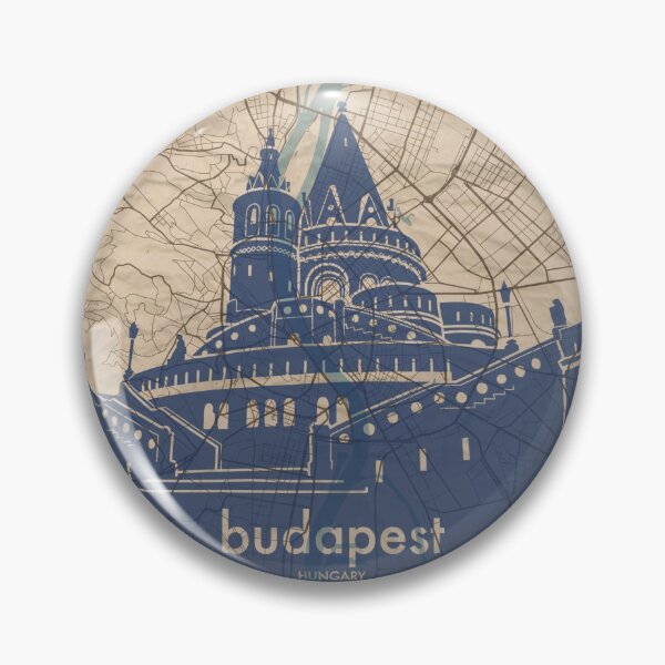 Item preview, Map + Silhouette | Budapest designed and sold by CPTVDesign.