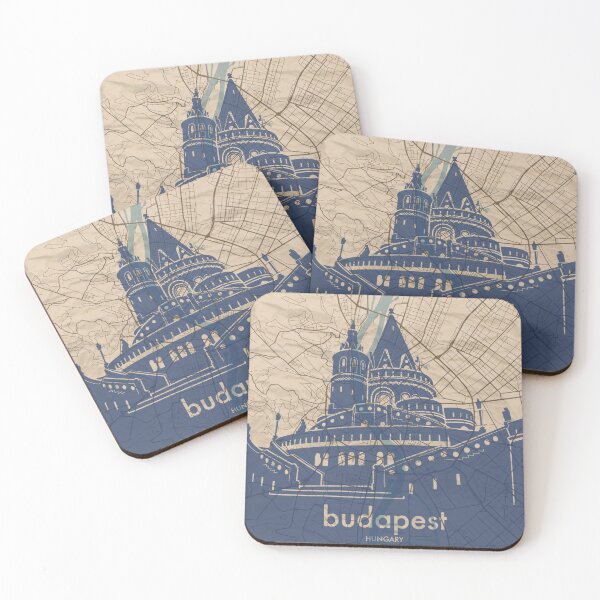 Item preview, Map + Silhouette | Budapest designed and sold by CPTVDesign.