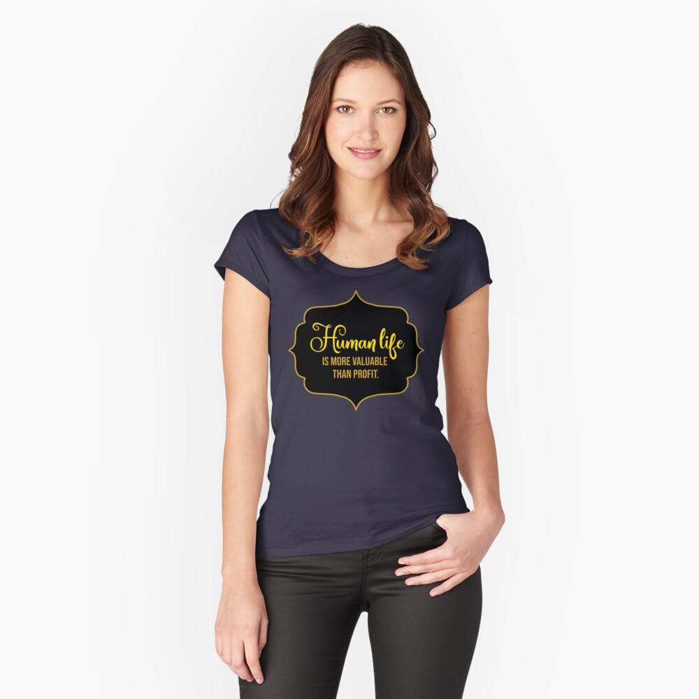 Item preview, Fitted Scoop T-Shirt designed and sold by OwlishArts.