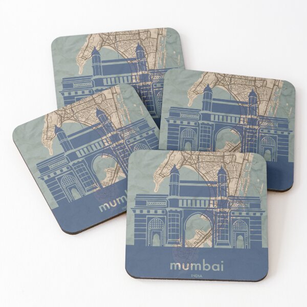 Item preview, Map + Silhouette | Mumbai designed and sold by CPTVDesign.