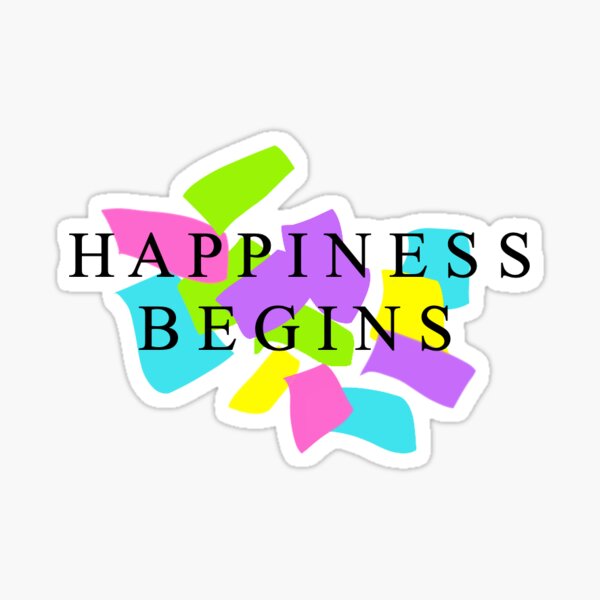 Happiness Confetti Sticker Sticker