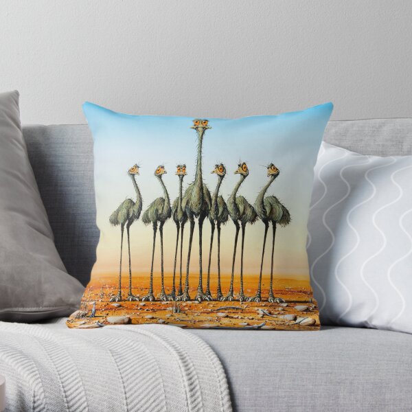 A Longneck & Six Stubbies Throw Pillow
