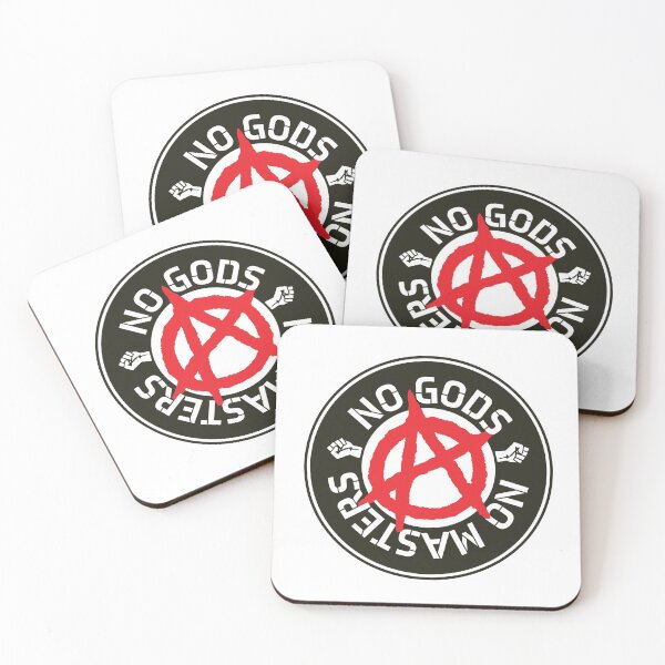 Item preview, No Gods No Masters in Anarchy designed and sold by OwlishArts.