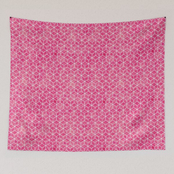 Item preview, Pink Cube Patterned Design designed and sold by PLLDesigns.