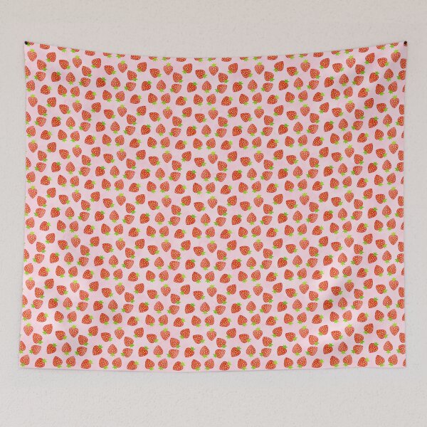 Item preview, Strawberry Cream Pattern Pretty Pink and Red designed and sold by emkayhess.