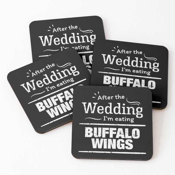 Item preview, After wedding I'm eating buffalo wings Wedding Diet T Shirt designed and sold by Orange Pieces.