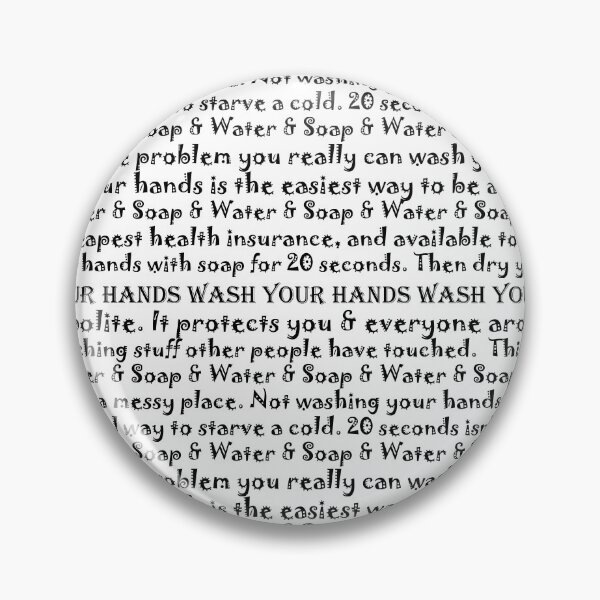 Item preview, Wash Your Hands, A Sign For Our Times designed and sold by IdeaJones.