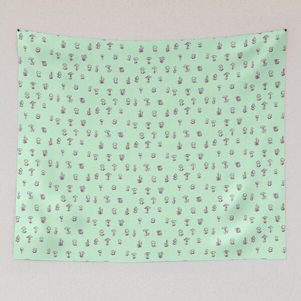 Item preview, A little mushrooms - green designed and sold by KarolinaSt.