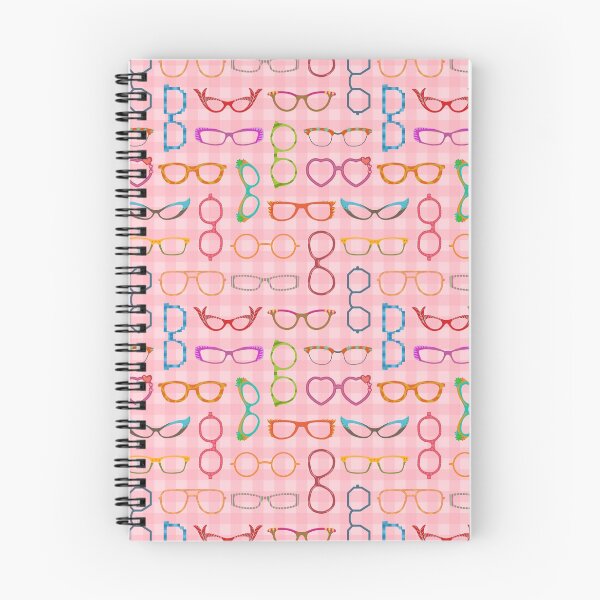Item preview, Eyeglasses Retro Modern Hipster Pink Gingham Ver 2 designed and sold by emkayhess.