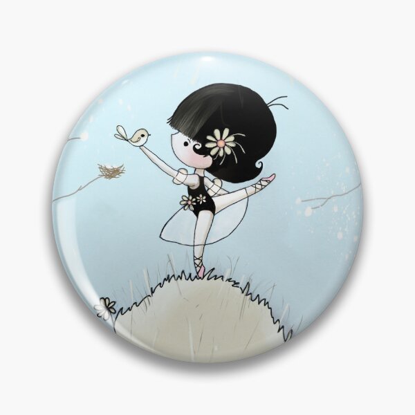 Item preview, Whimsical Ballet Dancer Arabesque on a Grassy Hill designed and sold by Karin Taylor.