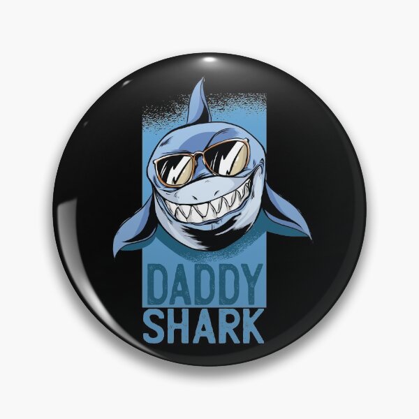 Item preview, Great White Daddy Shark designed and sold by Cute and Funny Animal Art Designs.