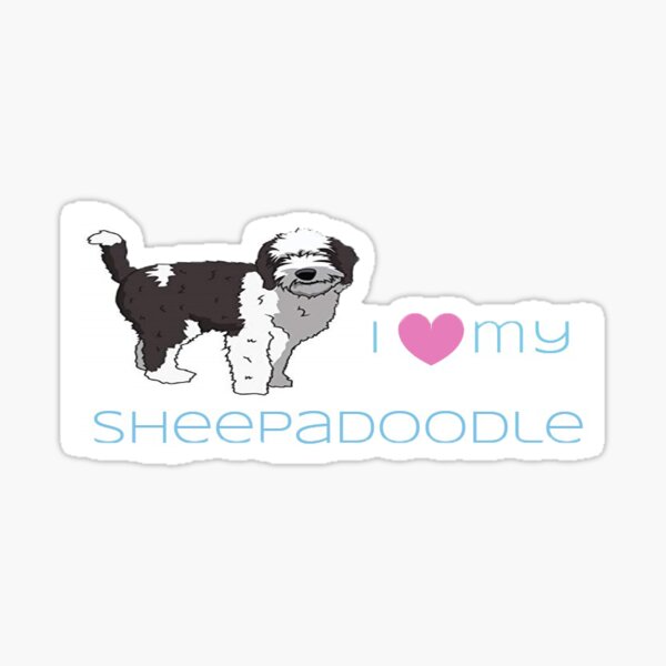 Sheepadoodle Stickers | Redbubble