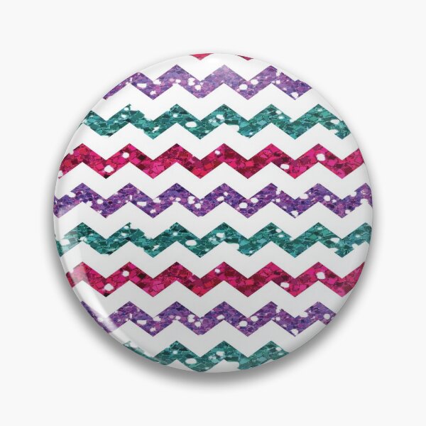 Item preview, Pink, Purple, Turquoise Zig Zags with Glitter Look designed and sold by PLLDesigns.