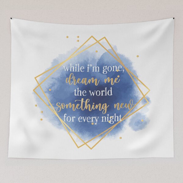 Item preview, while i'm gone, dream me the world designed and sold by lovely-lyrics.