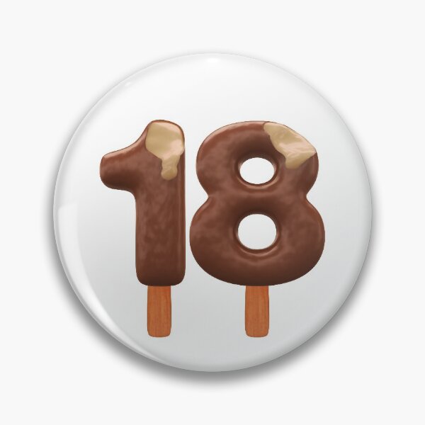 Item preview, 18 Ice Cream Eightteen Number 3d Chocolate designed and sold by HelloFromAja.