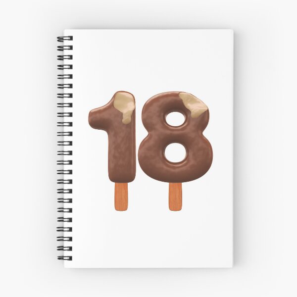 Item preview, 18 Ice Cream Eightteen Number 3d Chocolate designed and sold by HelloFromAja.