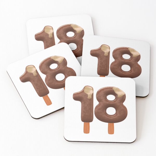 Item preview, 18 Ice Cream Eightteen Number 3d Chocolate designed and sold by HelloFromAja.