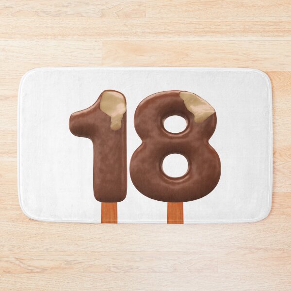 Item preview, 18 Ice Cream Eightteen Number 3d Chocolate designed and sold by HelloFromAja.