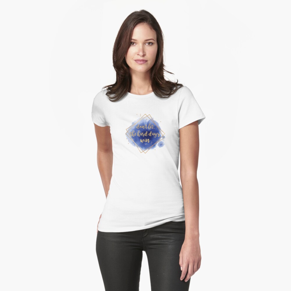 Item preview, Fitted T-Shirt designed and sold by lovely-lyrics.