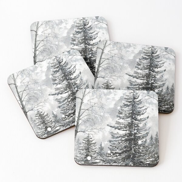 Item preview, Snowy winter forest designed and sold by Jenni Toikkanen.