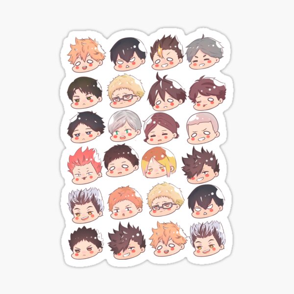 Haikyuu chibi heads\