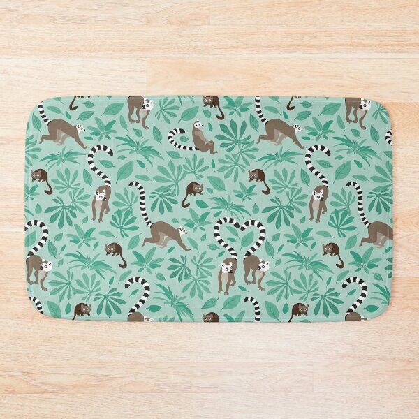 Item preview, lemur love mint leaves designed and sold by kasumidesign.